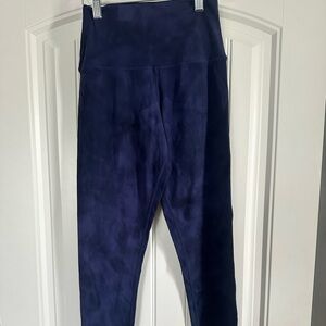 Glyder navy - indigo tie dye leggings